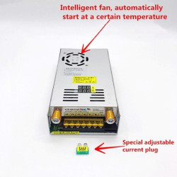 0-12V/0-40A Adjustable DC Power Supply with Display Volt Ampere